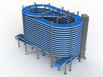 Спиральный аппарат для шоковой заморозки на 200- 250кг/час
