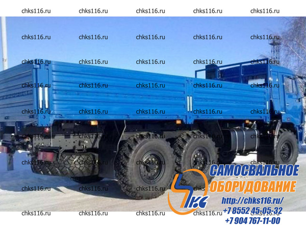 Кузов бортовой 43118 на 7258х2470х730 (платформа КамАЗ