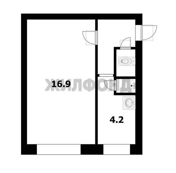 Продается 1-комн. квартира 26.5 кв.м.