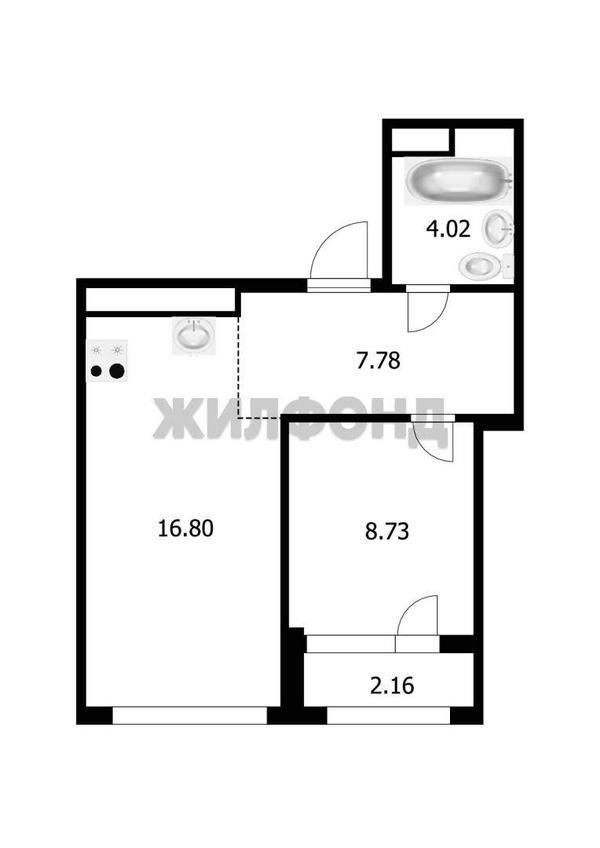 Продается 2-комн. квартира 37.4 кв.м.
